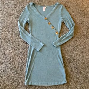 Teal Sweater Dress